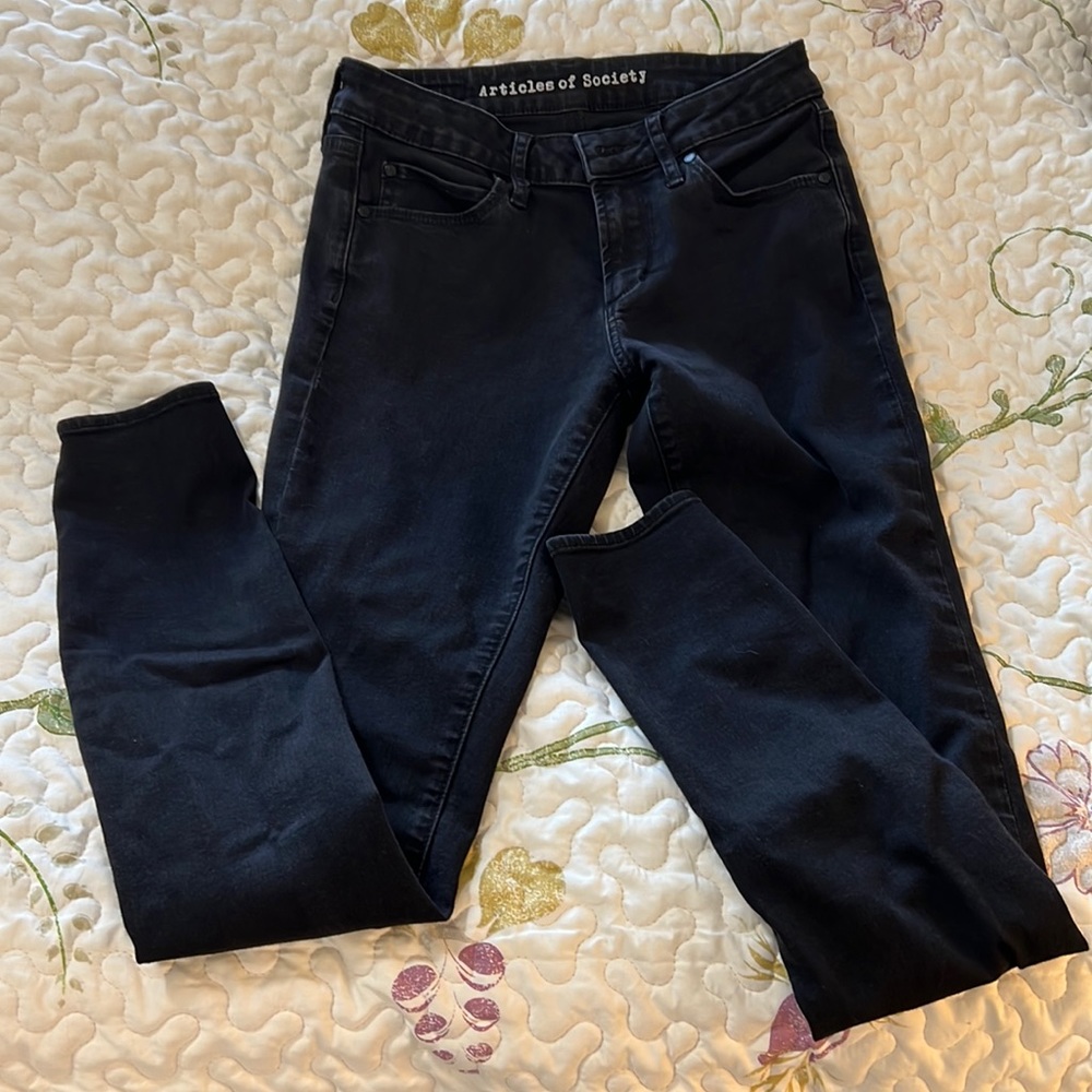 Articles of Society Skinny Black Stretch Jeans